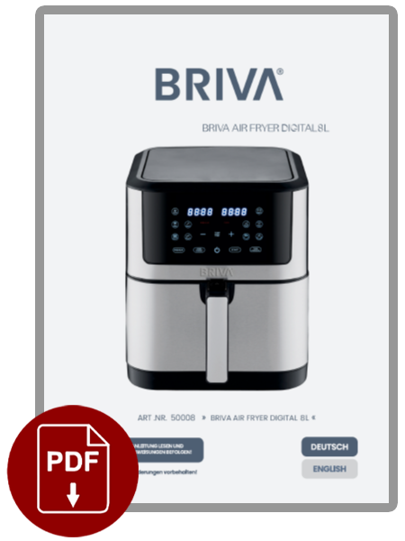 AIR FRYER 8L MANUAL