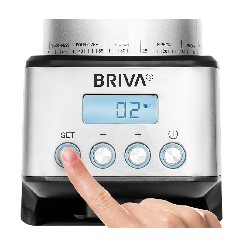 Large capacity bean hopper and removable grinder