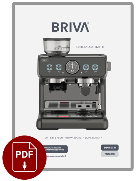 BARISTA DUAL BOILER MANUAL