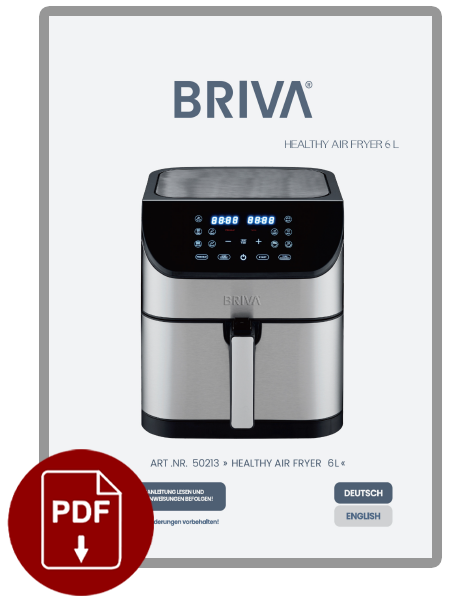 AIRFRYER 6L MANUAL