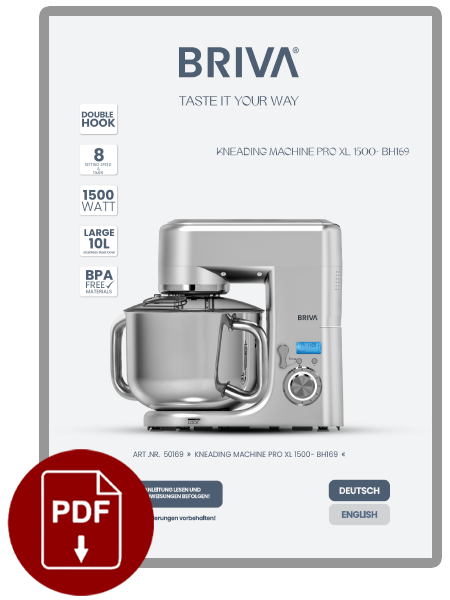 KNEADING PRO XL 1500 MANUAL