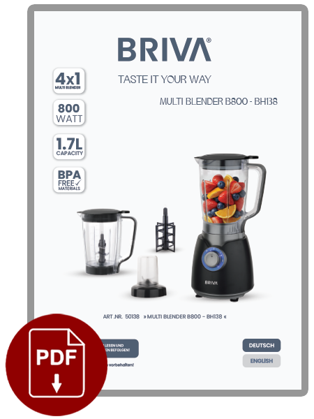 MULTI BLENDER MANUAL